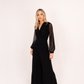 Alexandra Sheer Sleeve Jumpsuit In Black