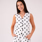 Love Laura Polka Dot Waistcoat In Monochrome