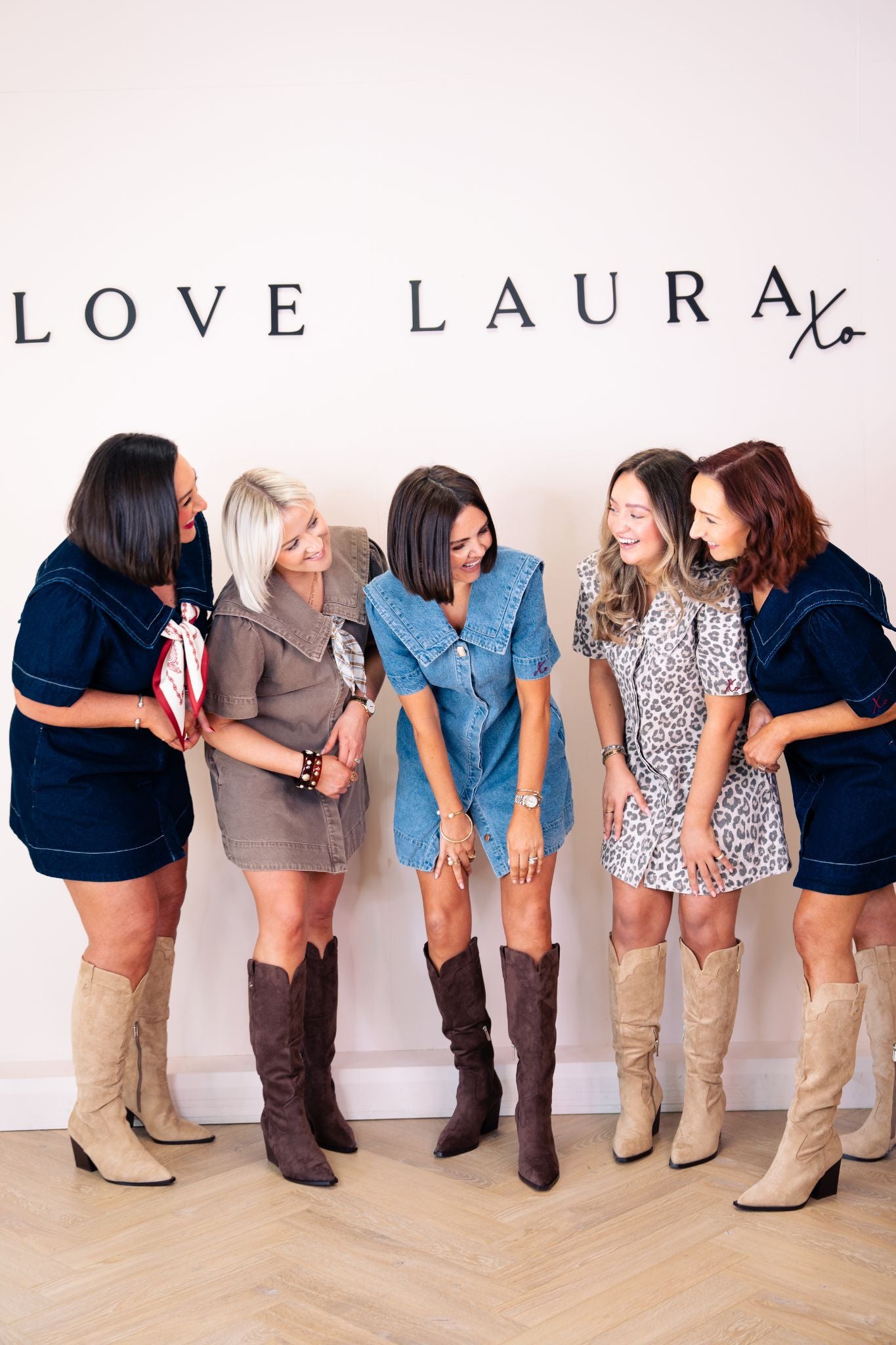 Love Laura Statement Collar Dress In Leopard Print