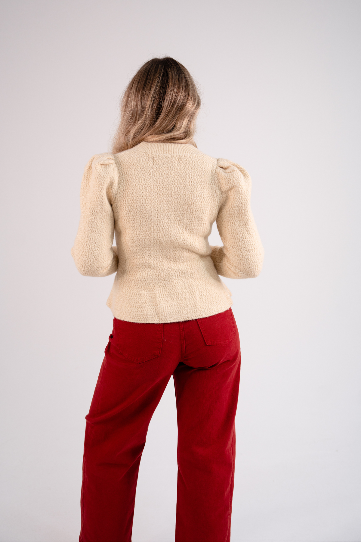 Love Laura Pearl Cardigan In Beige