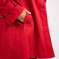 Love Laura Trench Coat With Scarf In Red