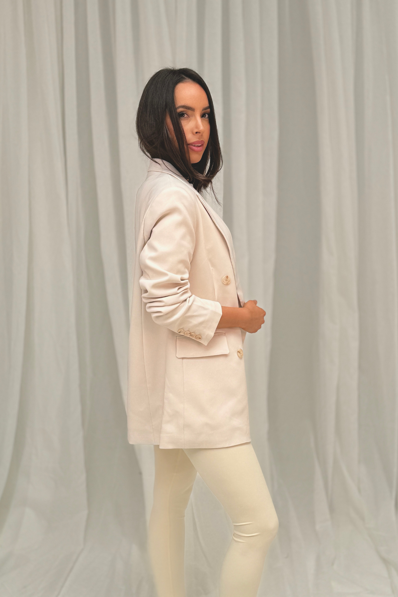 Freya Blazer In Cream