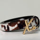 Love Laura Belt In Cow Print