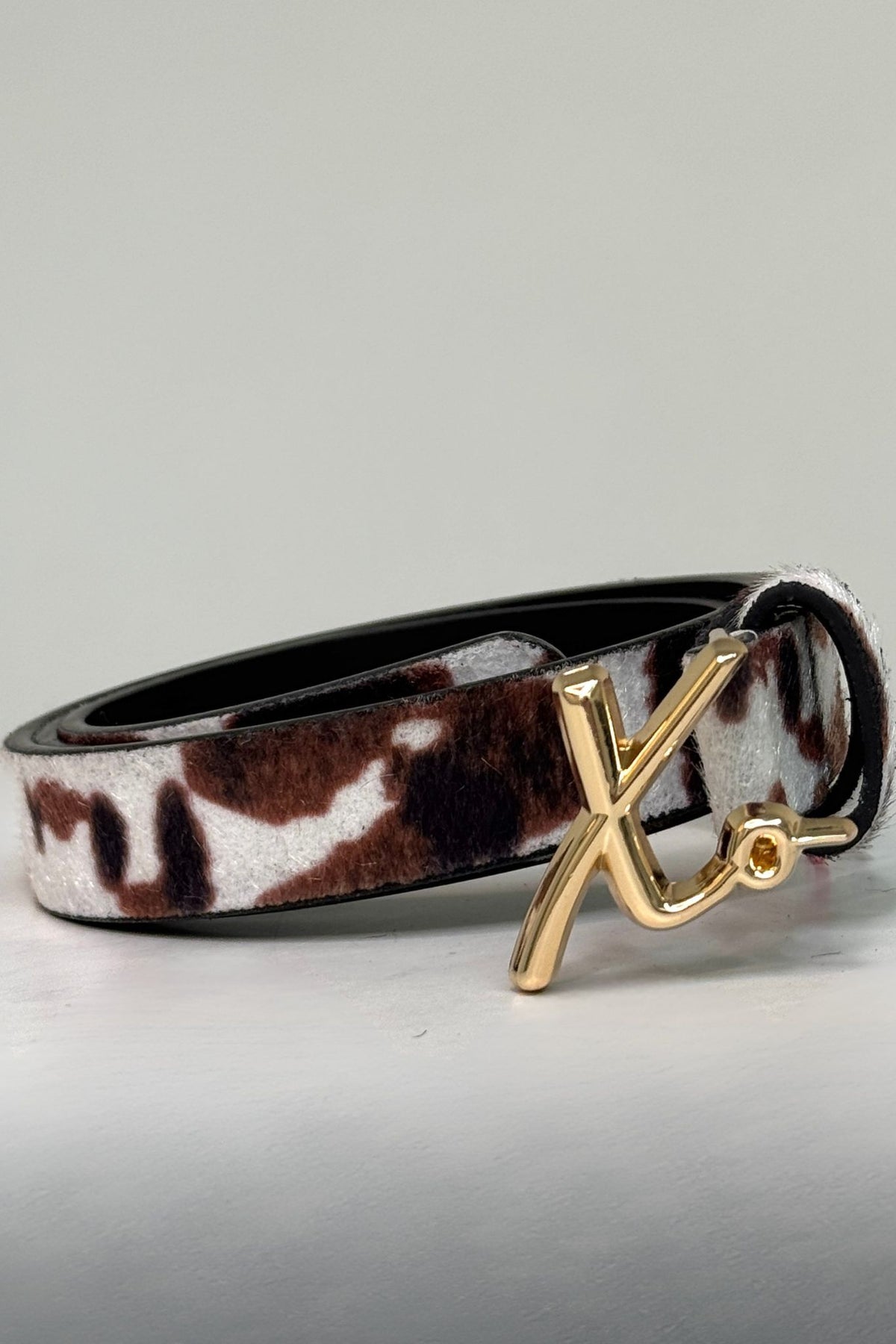 Love Laura Belt In Cow Print