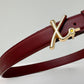 Love Laura Belt In Burgundy