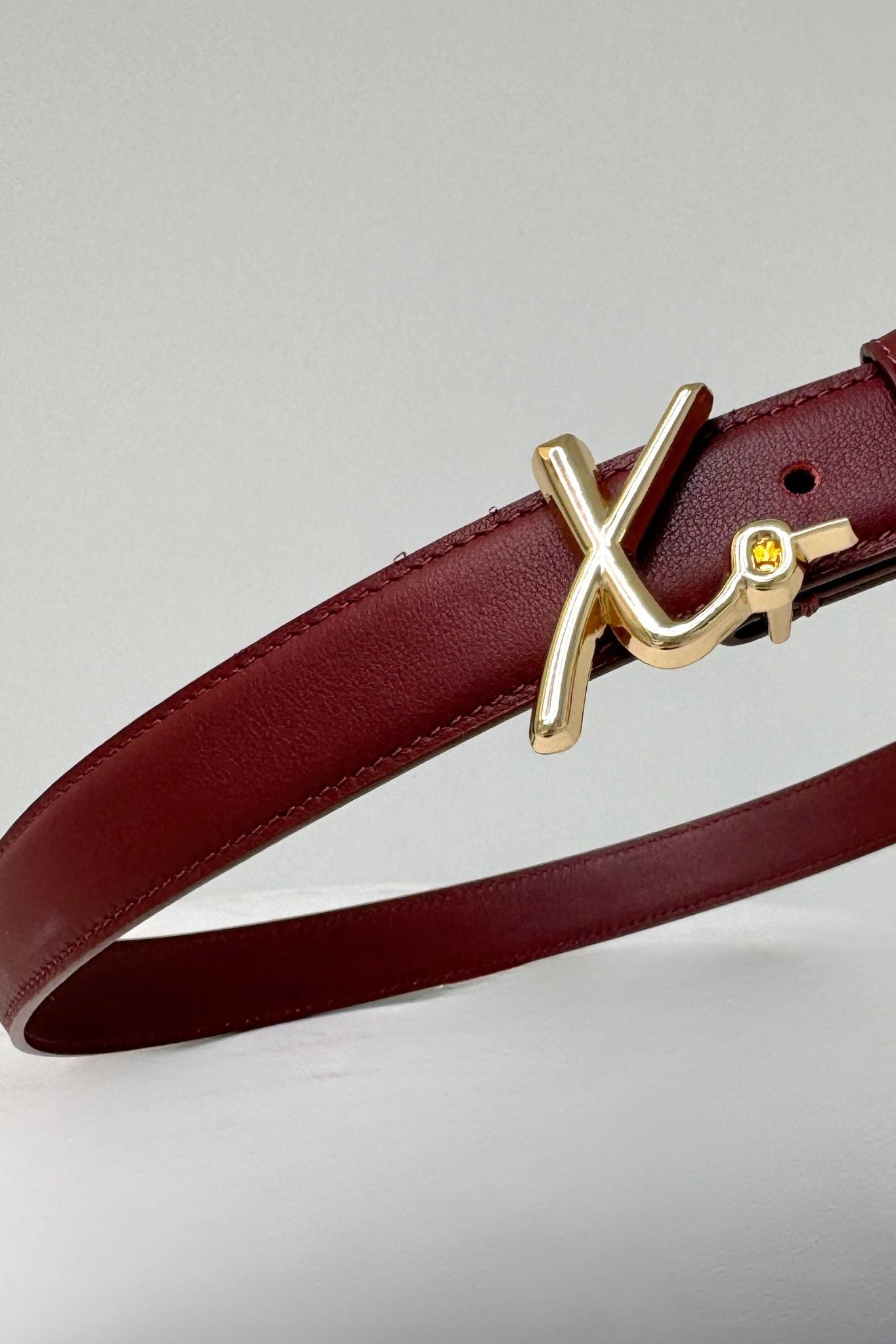 Love Laura Belt In Burgundy