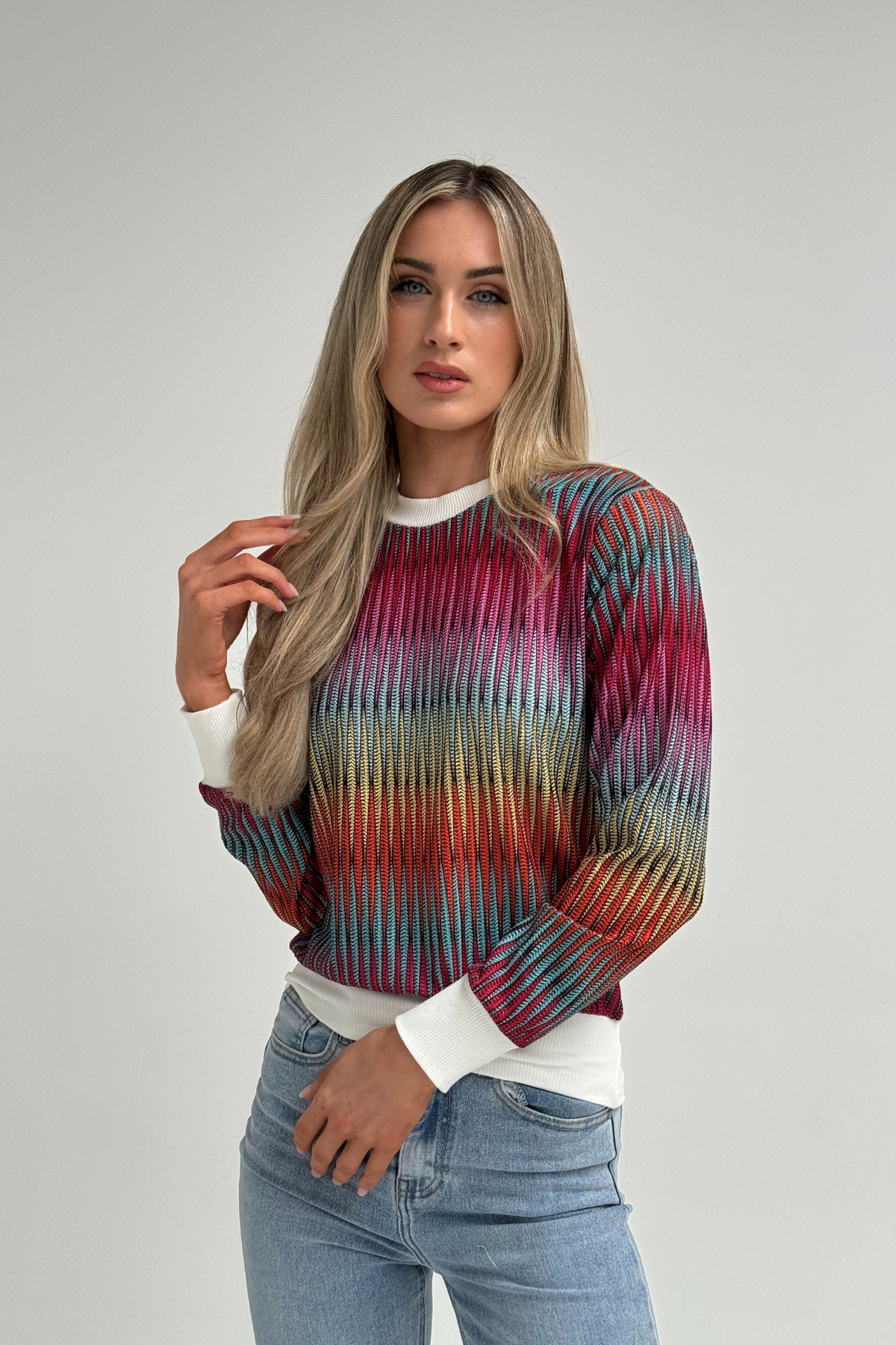 Becca Knit Sweater In Multi