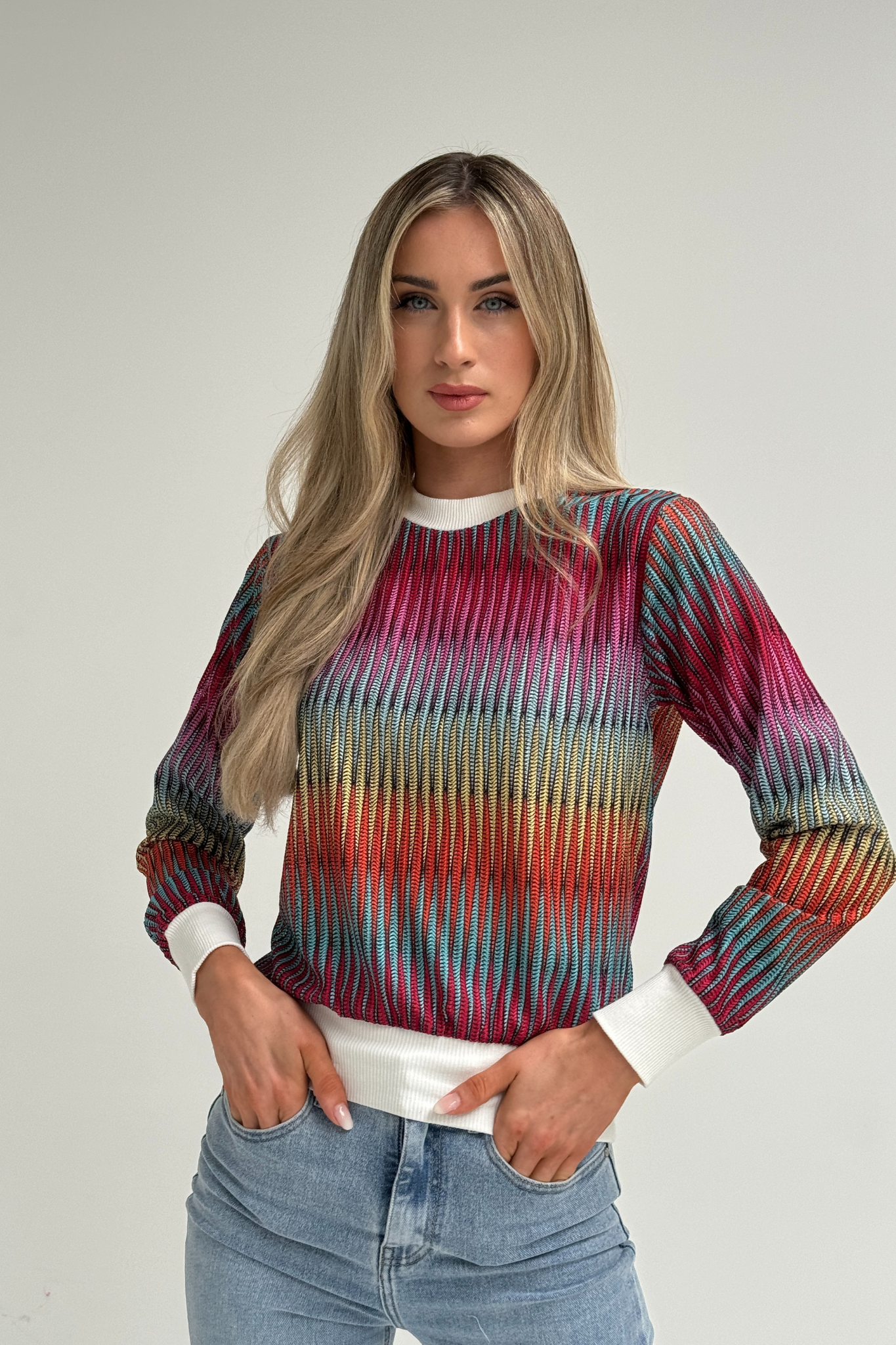 Becca Knit Sweater In Multi