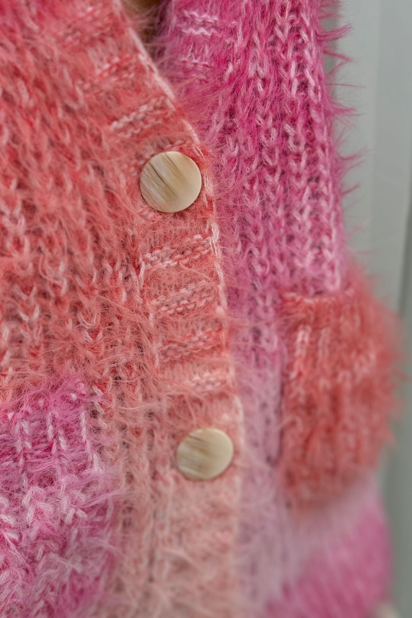 Becca Cardigan In Pink Mix