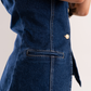 Love Laura Denim Waistcoat In Dark Wash
