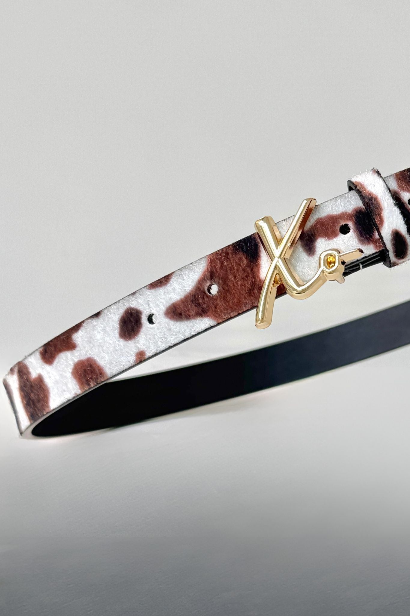 Love Laura Belt In Cow Print