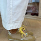 Faith Double Laced Trainers In Beige Mix