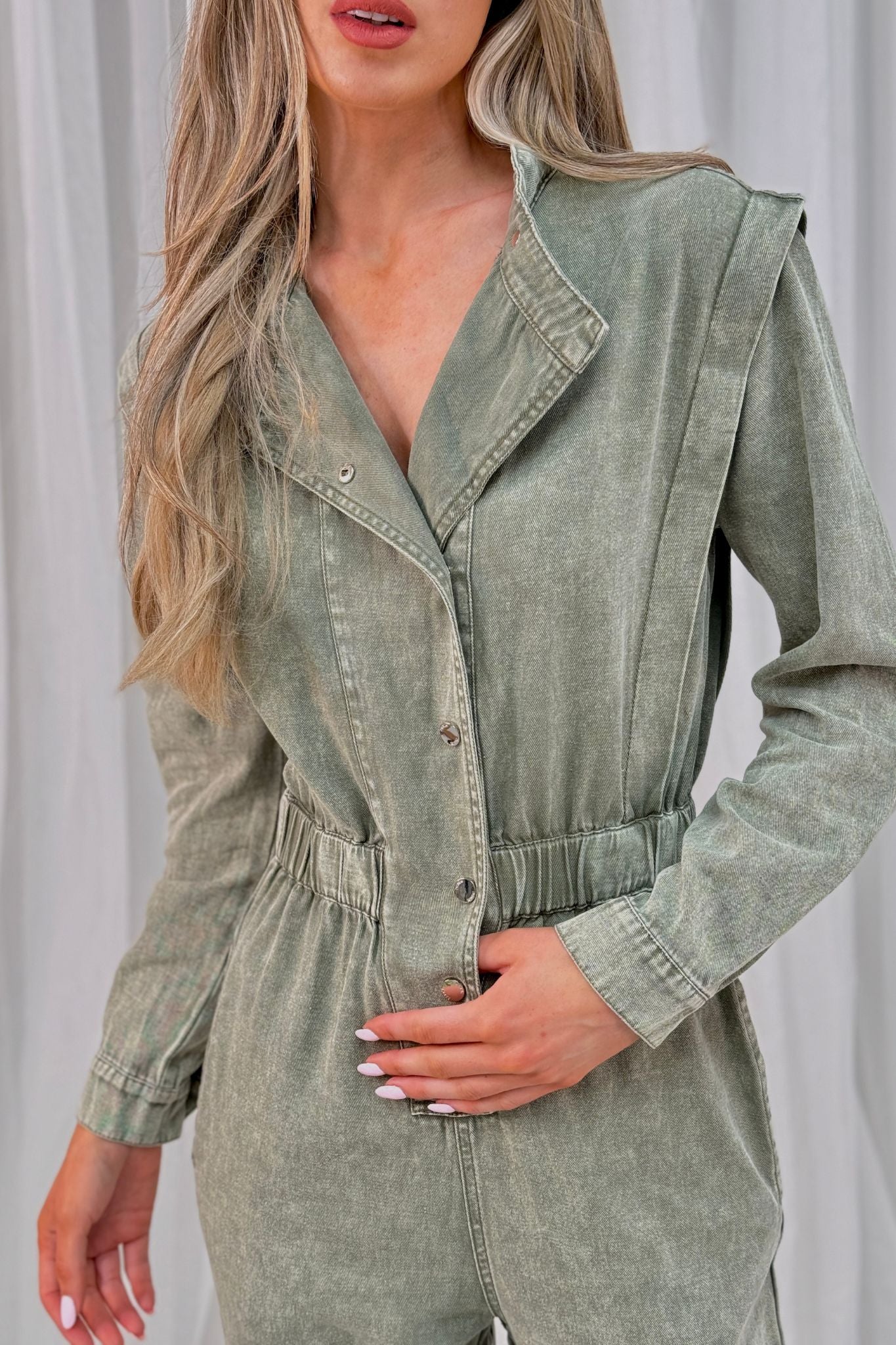 Cora Jumpsuit In Khaki