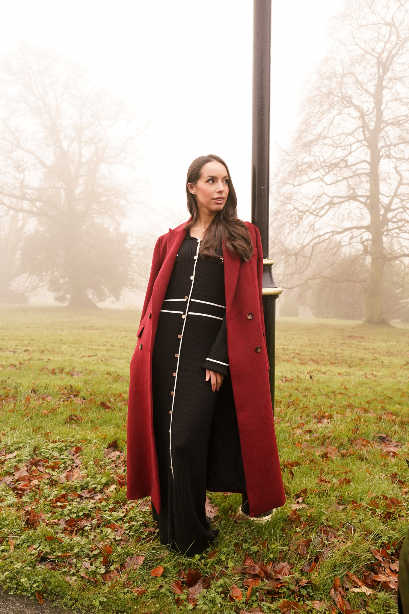 Love Laura Coat In Wine