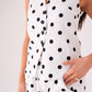 Love Laura Polka Dot Waistcoat In Monochrome