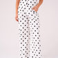 Love Laura Polka Dot Trousers In Monochrome