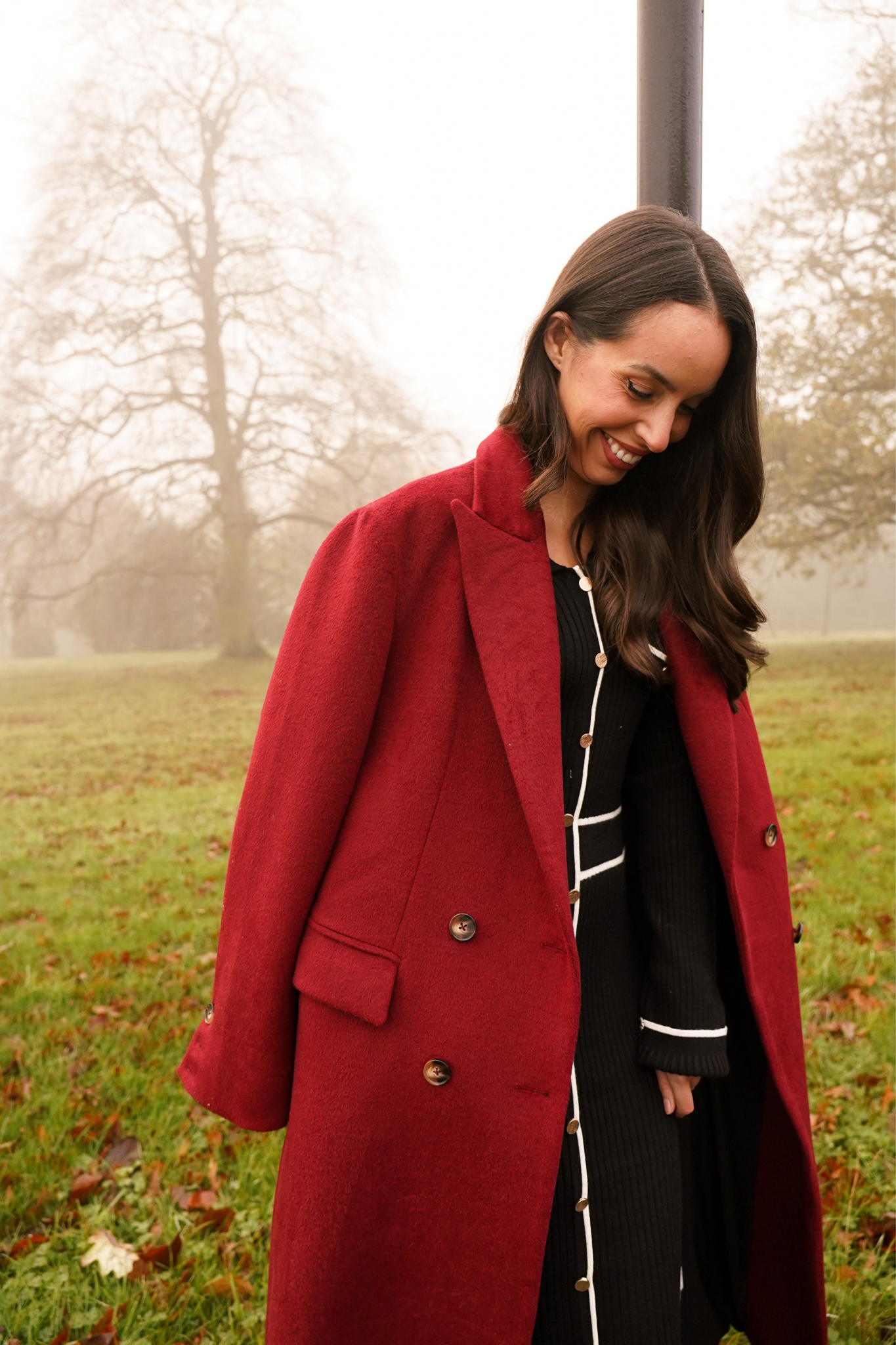 Love Laura Coat In Wine