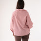 Ally Bow Collar Check Shirt In Red