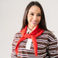 Ally Knit Neck Scarf In Red