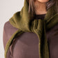 Ally Knit Neck Scarf In Khaki