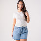 Ally Polka Dot T-Shirt In Neutral