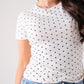 Ally Polka Dot T-Shirt In Neutral