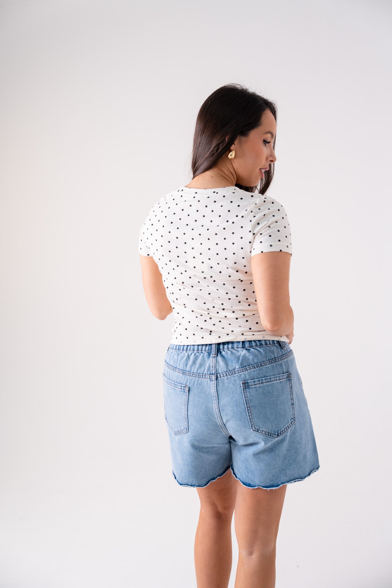 Ally Polka Dot T-Shirt In Neutral