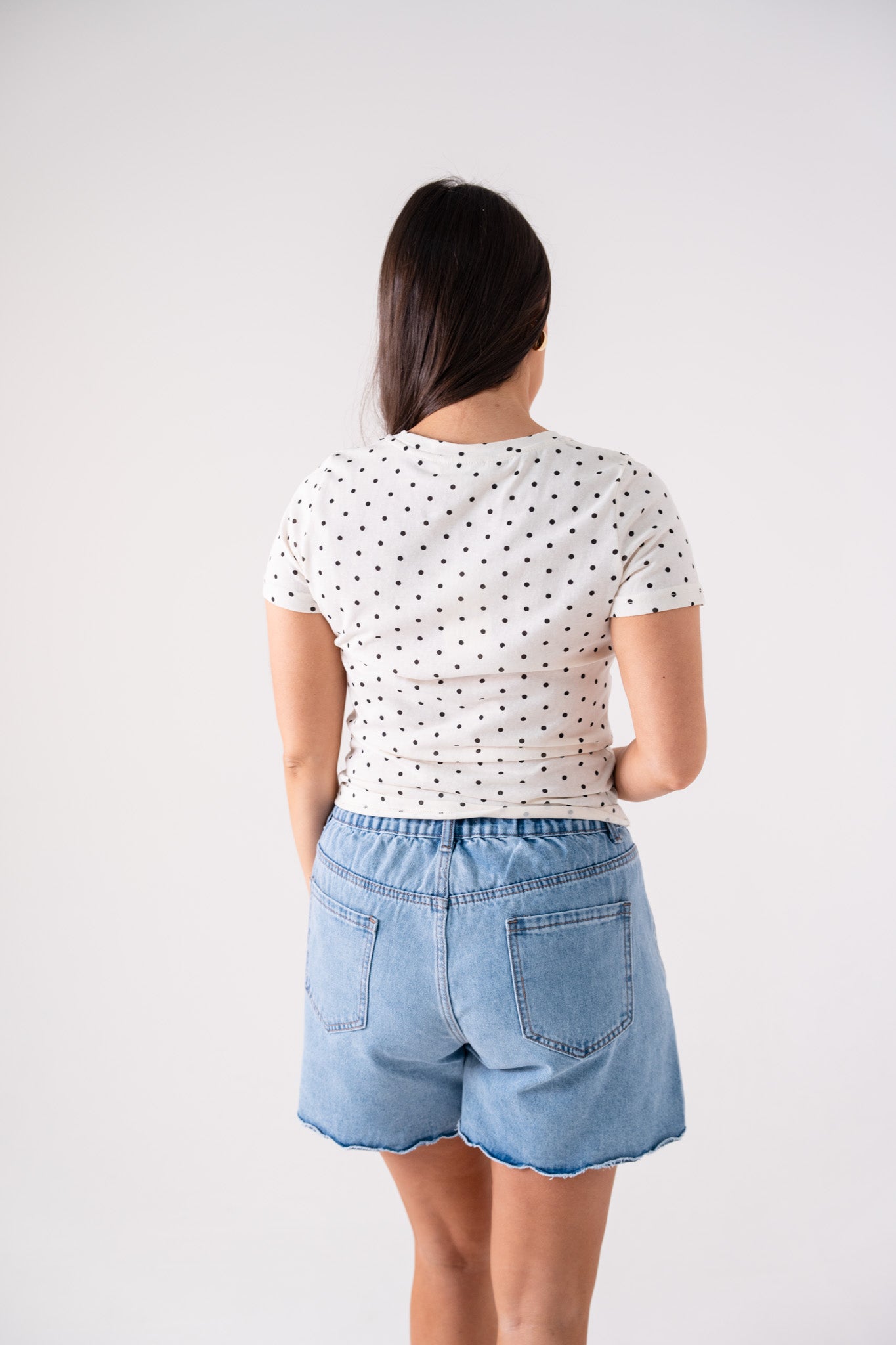Ally Polka Dot T-Shirt In Neutral