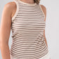 Ally Stripe Vest Top In Neutral