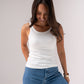Ally Vest Top In White