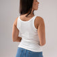 Ally Vest Top In White