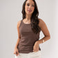 Ally Vest Top In Chocolate