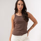Ally Vest Top In Chocolate