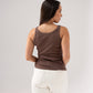 Ally Vest Top In Chocolate