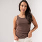 Ally Vest Top In Chocolate