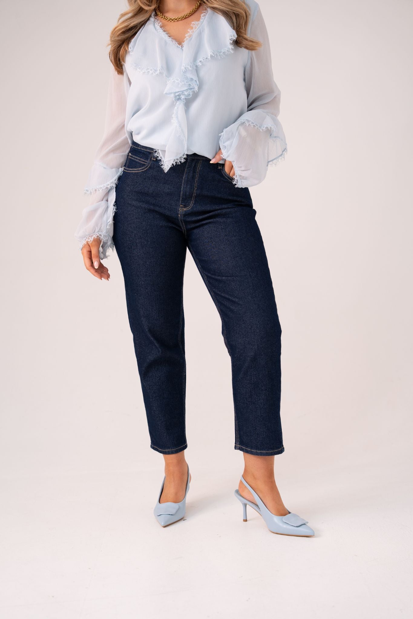 Love Laura Mom Jeans In Indigo