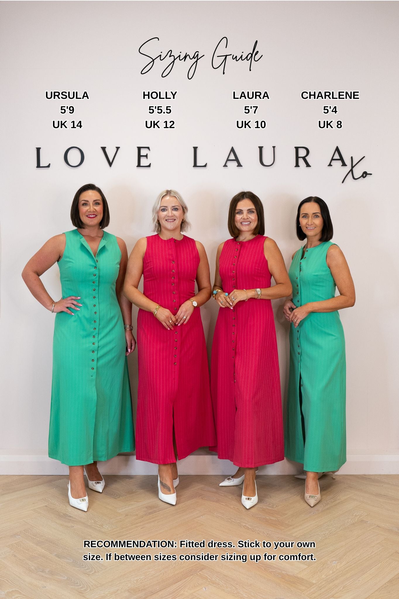 Love Laura Pinstripe Shirt Dress In Mint