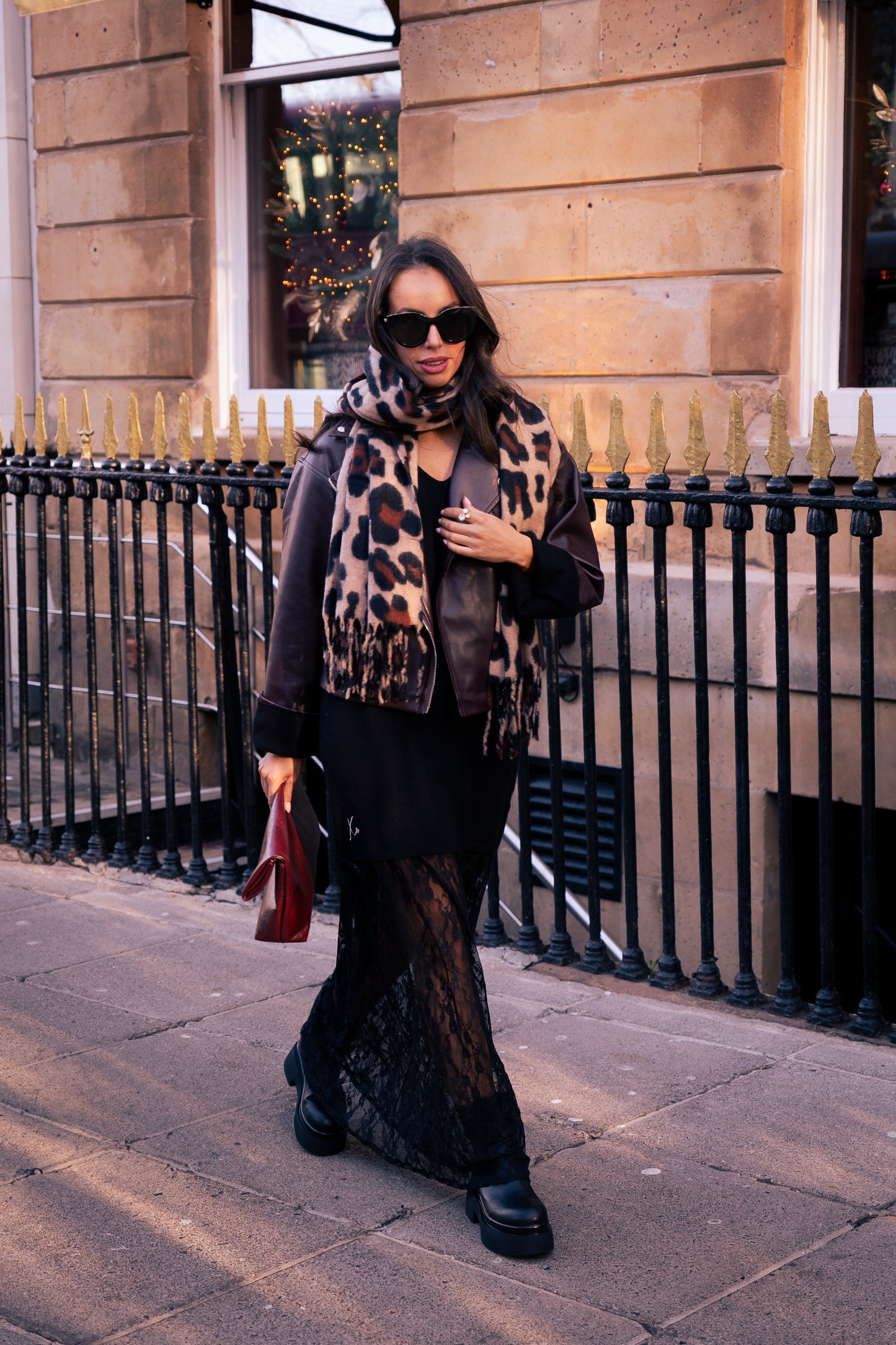 Love Laura Contrast Knit Dress In Black