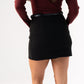 Caitlyn Belted Skort In Black