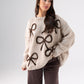 Caitlyn Bow Detail Jumper In Neutral