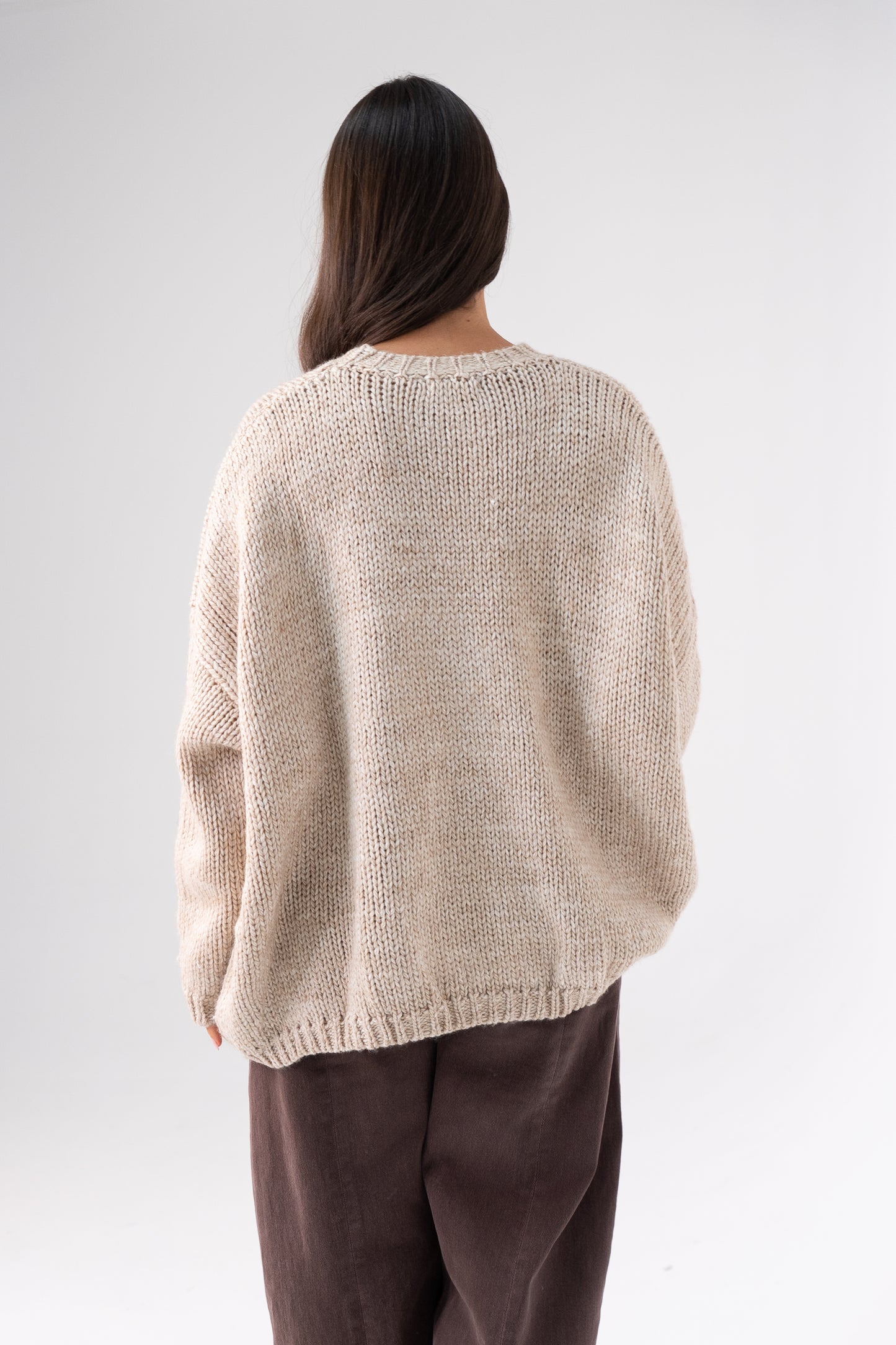 Caitlyn Bow Detail Jumper In Neutral