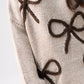 Caitlyn Bow Detail Jumper In Neutral