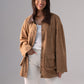 Caitlyn Check Detail Jacket In Camel