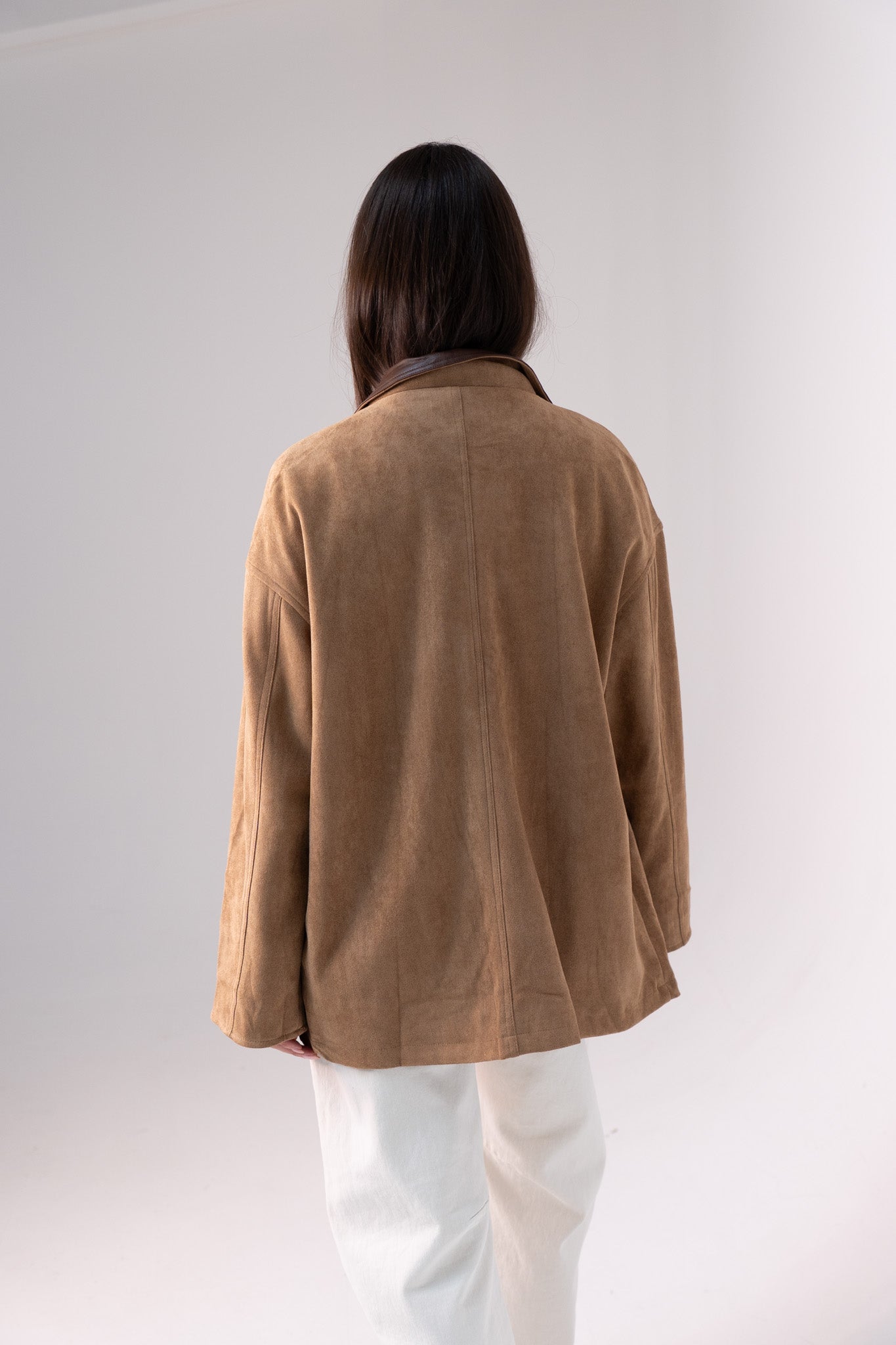 Caitlyn Check Detail Jacket In Camel