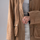 Caitlyn Check Detail Jacket In Camel