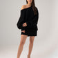 Caitlyn Longline Jumper In Black