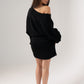 Caitlyn Longline Jumper In Black