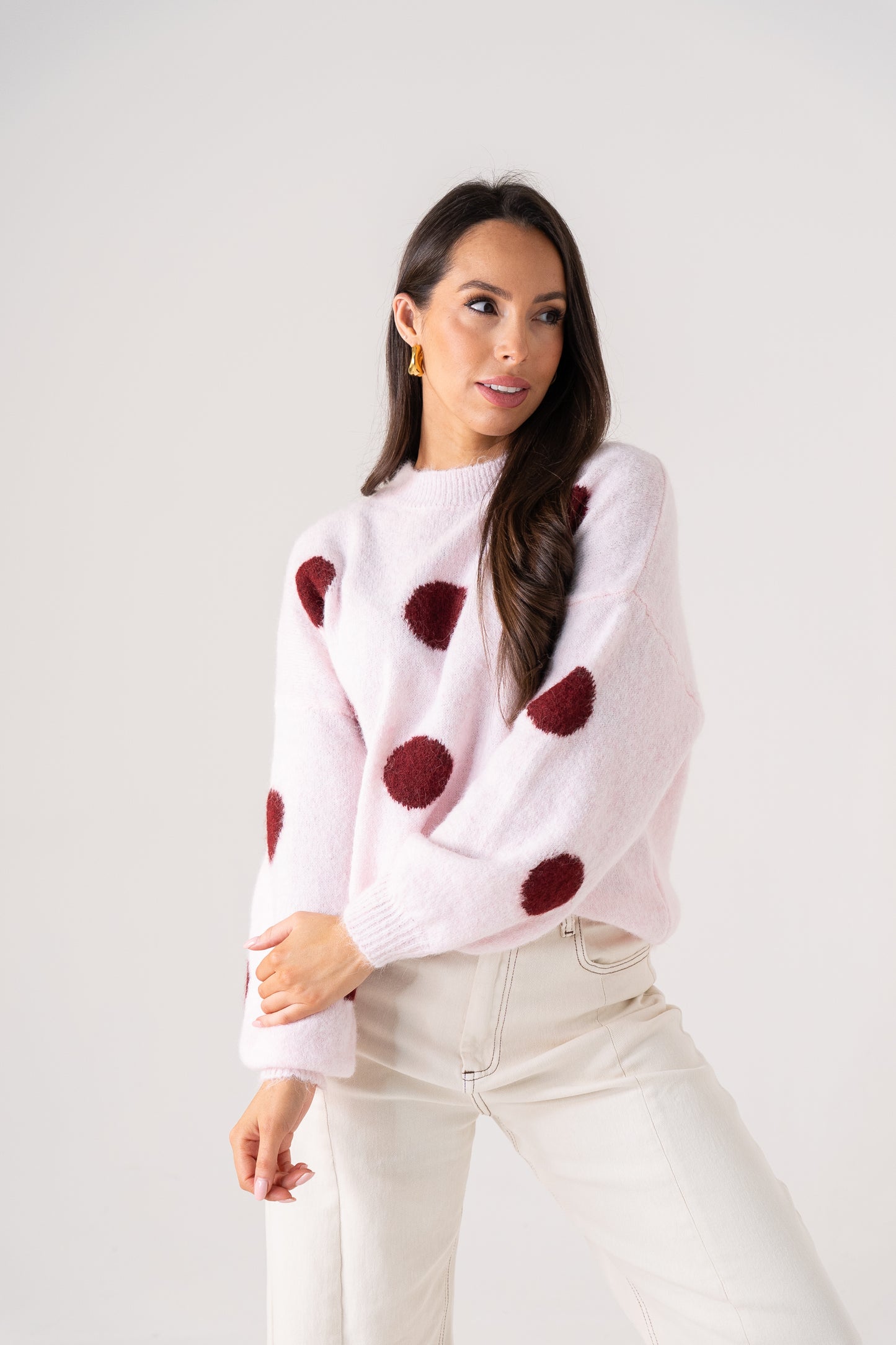Caitlyn Spotted Jumper In Pink