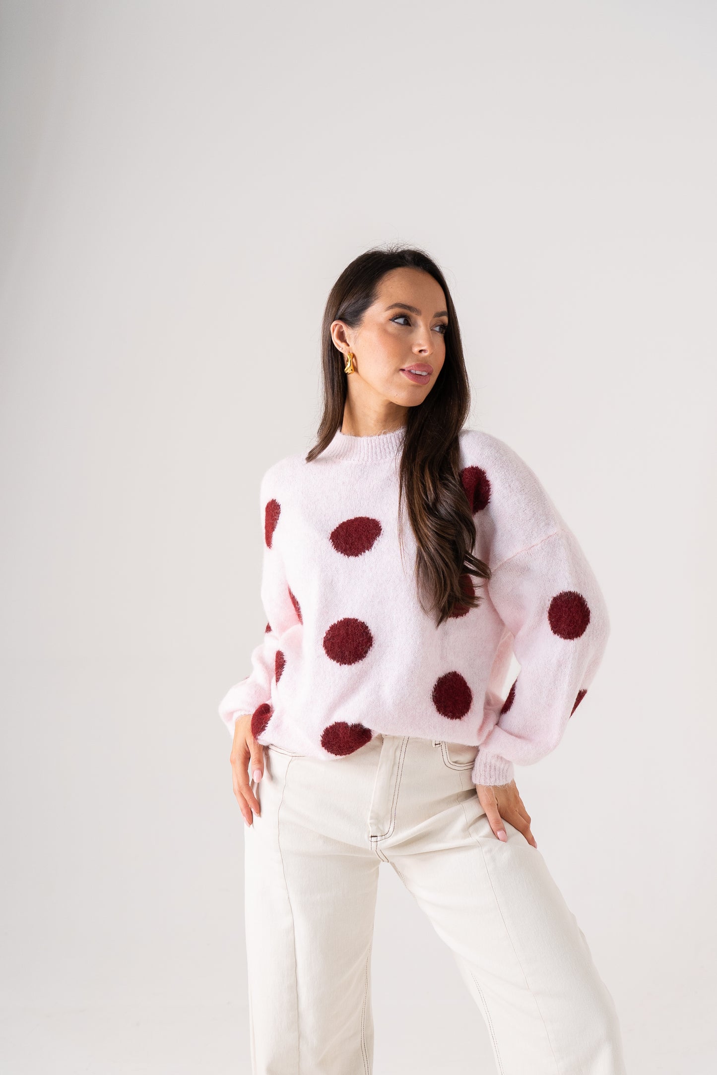 Caitlyn Spotted Jumper In Pink