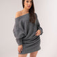 Caitlyn Longline Jumper In Grey